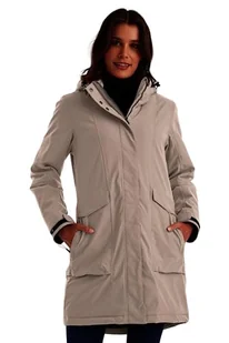killtec Damski Parka/wodoodporny płaszcz z odpinanym kapturem Damen Funktionsparka, hellsand, 40, 43284-000 - Płaszcze damskie - miniaturka - grafika 1