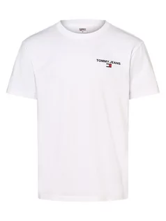 Koszulki męskie - Tommy Jeans - T-shirt męski, biały - grafika 1