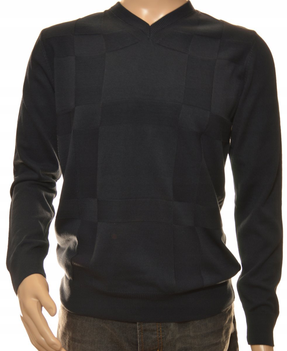 Sweter męski z kaszmiru i wełny merynosów M