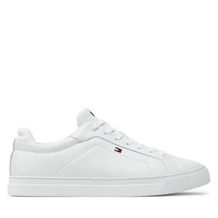 Sneakersy Tommy Hilfiger Icon Court Lth Flag Ess FM0FM05317 Biały - Sneakersy męskie - miniaturka - grafika 1