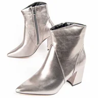 Botki damskie - Montevita Buty Na Pi?tce Cacera3 Szary - miniaturka - grafika 1