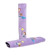 Akcesoria motoryzacyjne - Nakładki na pasy CARTREND Kids Fioletowy (2 szt.) - miniaturka - grafika 1