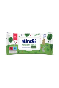 Chusteczki dla niemowląt i dzieci Kindii Natural Balance 96 szt. pop-up - Chusteczki nawilżane - miniaturka - grafika 1