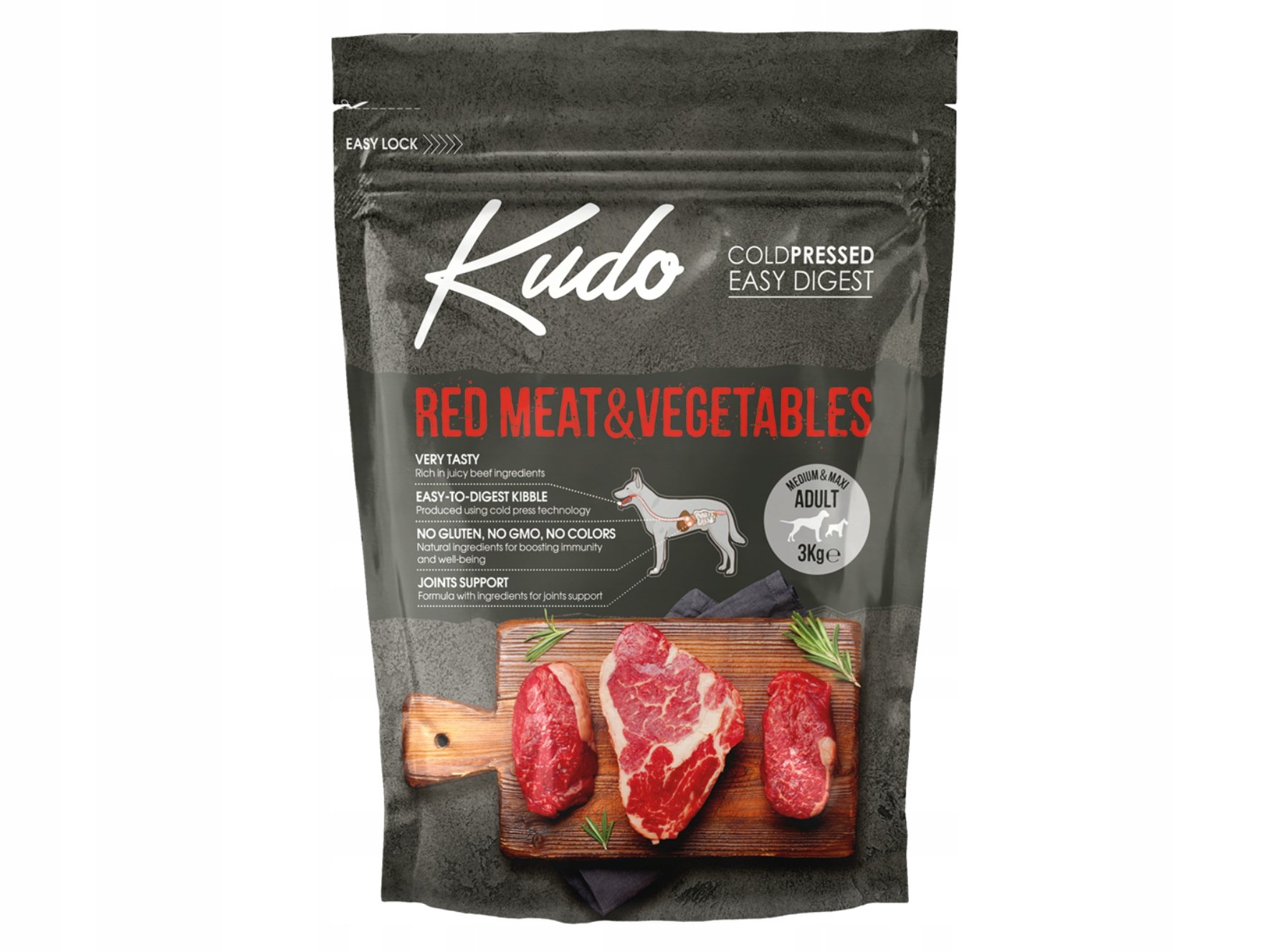 Trainer Natural Karma Kudo Cold Pressed Czerwone mięso i warzywa Medium Maxi Adult 3kg