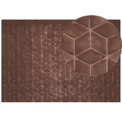 Dywany - Dywan sztuczne futro królika 160 x 230 cm brązowy THATTA - miniaturka - grafika 1