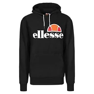 Bluzy męskie - Ellesse Męska bluza z kapturem Gottero czarny czarny l SHC07407 - miniaturka - grafika 1