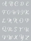 Scrapbooking - Szablon Sitodruk, alfabet - miniaturka - grafika 1