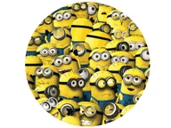 Ciasta i półprodukty do ciast - Dekoracyjny opłatek tortowy Minionki - 20 cm - miniaturka - grafika 1