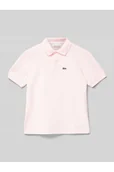 Koszulki i topy damskie - Koszulka polo z detalem z logo - Lacoste - miniaturka - grafika 1