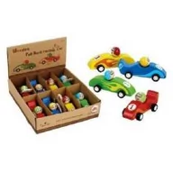 Samochody i pojazdy dla dzieci - Drewniany samochód wyścigowy z napędem. Czerwony Brimarex - miniaturka - grafika 1
