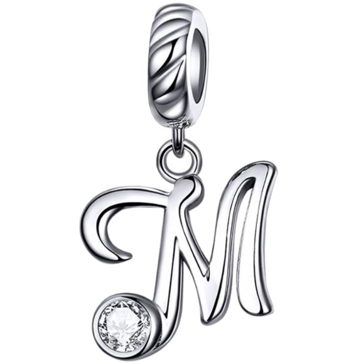 CHARMS LITERKA M srebro 925 koralik zawieszka