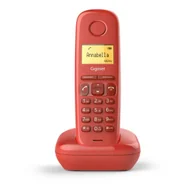 Telefony stacjonarne - Telefon Bezprzewodowy Gigaset A170 Czerwony - miniaturka - grafika 1