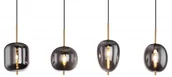 Lampy sufitowe - Globo Blacky 15345-4MM lampa wisząca zwis 4x40W E14 dymiona/mosiądz - miniaturka - grafika 1