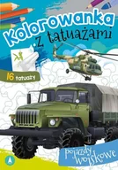 Kolorowanki, wyklejanki - Kolorowanka z tatuażami. Pojazdy wojskowe - miniaturka - grafika 1