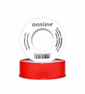 Onnline Taśma teflonowa 12m x 12mm x 0,1mm (czerwona) - Taśmy izolacyjne i naprawcze - miniaturka - grafika 1