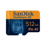 Karty pamięci - SanDisk Outdoors 4K MicroSDXC UHS-I Card with SD Adapter - 512GB - SDSQXAV-512G-GN6VA - miniaturka - grafika 1