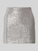 Spódnice - Spódnica mini z cekinami model ‘SCARLET’ - miniaturka - grafika 1