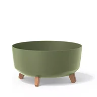 Donice - Doniczka na nóżkach GRACIA LOW DGRL400L | Ziemisty zielony - miniaturka - grafika 1