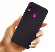 Etui i futerały do telefonów - ETUI CZARNE MATOWE DO XIAOMI REDMI NOTE 7 MATT CASE OBUDOWA NA TYŁ FUTERAŁ - miniaturka - grafika 1