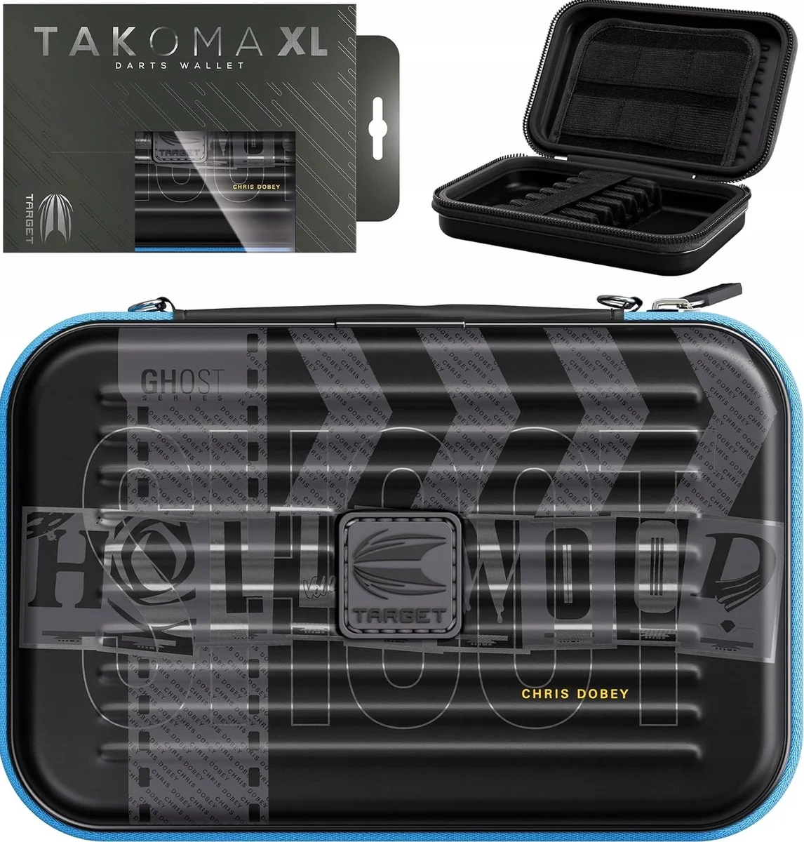 ETUI 19CM TWARDE POKROWIEC ORGANIZER DART LOTKI RZUTKI PROFESJONALNY
