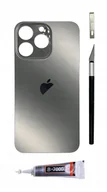 Części serwisowe do telefonów - OEM Panel tylny grafitowy do iPhone 13 Pro Big Hole szkło tylne klapka - miniaturka - grafika 1