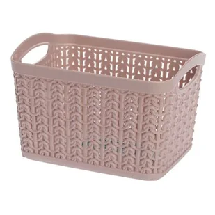 Koszyk prostokątny S 1,5 l WILLOW różowy - Pudła i pojemniki do przechowywania - miniaturka - grafika 1