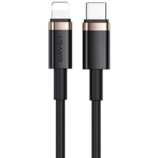 USAMS Kabel U63 USB-C na Lightning 2m 20W PD Fast Charge czarny/black SJ485USB01 (US-SJ485) - Kable USB - miniaturka - grafika 1