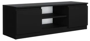 Stolik Szafka Rtv 120CM Czarna Salon - Szafki RTV - miniaturka - grafika 1