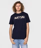 Koszulki męskie - T-shirt slim LC BLOCK1 1010 NAVY-M - miniaturka - grafika 1