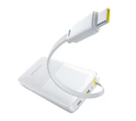 Powerbanki - Baseus Bipow 2 Digital Display 10000mAh 20W Biały - miniaturka - grafika 1