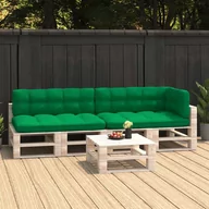 Poduszki ogrodowe - vidaXL Poduszki na sofę z palet, 5 szt., zielone - miniaturka - grafika 1