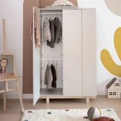 Szafy i szafki dla dzieci - Szafa beżowa kaszmir basic - miniaturka - grafika 1