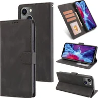 Etui i futerały do telefonów - König Design Etui kompatybilne z Apple iPhone 14 Etui na telefon komórkowy ze skóry syntetycznej - Etui na telefon komórkowy czarne - miniaturka - grafika 1