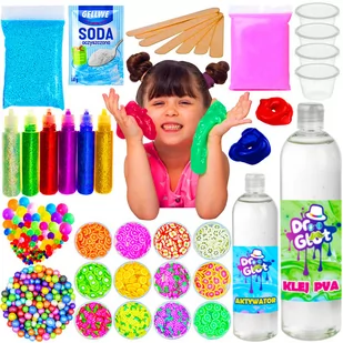 Slime Zestaw Super Fruits 14w1 Do Robienia Glutów - Masy plastyczne - miniaturka - grafika 1