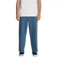 Spodenki męskie - Volcom Męskie spodnie Lurking About Denim, niebieskie (Aged Indigo), S, niebieski (Aged Indigo), S - miniaturka - grafika 1