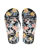 Buty dla dziewczynek - Roxy Japonki ARGL100264 Czarny - miniaturka - grafika 1