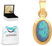 Zawieszki - Rodium Złota zawieszka 585 z Opalem prezent grawer RD-50483 - miniaturka - grafika 1