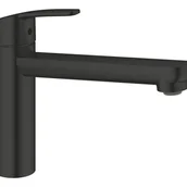 Baterie kuchenne - Jednouchwytowa bateria kuchenna z poziomą wylewką GROHE START CLOVA C, czarna - miniaturka - grafika 1