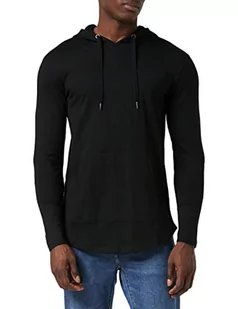 Urban Classics Męska bluza z kapturem z dżerseju, Czarny (czarny 7), XXL - Bluzy męskie - miniaturka - grafika 1