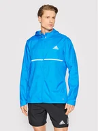 Kurtki i kamizelki sportowe męskie - adidas Kurtka do biegania Own the Run HB7426 Niebieski Regular Fit - miniaturka - grafika 1