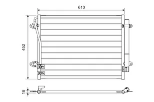 Chłodnica klimatyzacji VALEO 814039 3C0820411F VW - Chłodnice - miniaturka - grafika 1