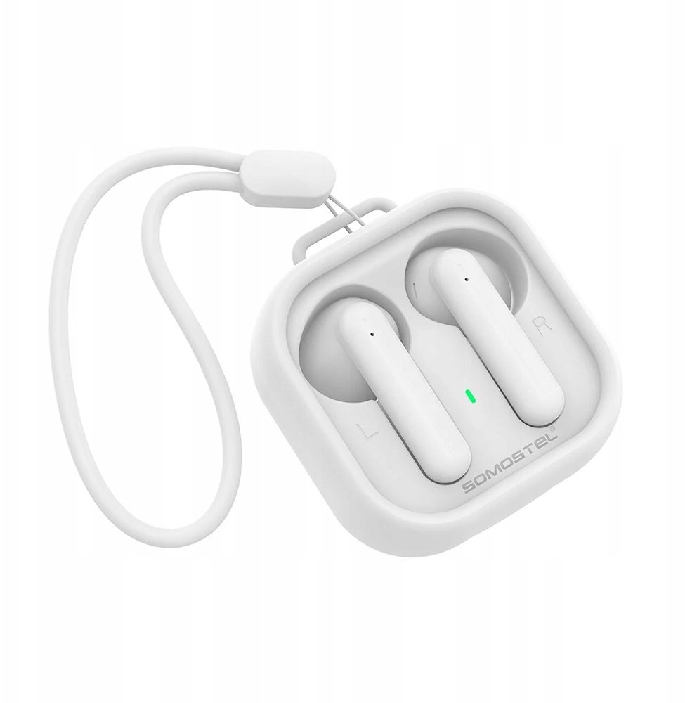 Somostel Słuchawki bluetooth douszne biały 25mAh×2 / 200mAh SMS-J41 35562