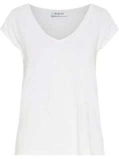 Koszulki i topy damskie - Pieces Koszulka "Kamala" w kolorze białym - grafika 1
