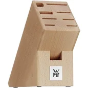 Akcesoria do sztućców - WMF pusty blok na noże z drewna bukowego, pasuje na maksymalnie 7 noży, widelec do mięsa, pilnik do ostrzenia noży i nożyczki 18.8047.9990 - miniaturka - grafika 1