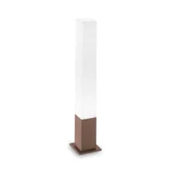 Lampy ogrodowe - Ideal Lux Słupek ogrodowy EDO OUTDOOR PT1 SQUARE kawowy 213088 213088/IL - miniaturka - grafika 1