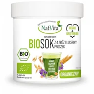 Soki i napoje niegazowane - Sok z 4 zbóż i lucerny BIO w proszku 100g (NatVita) - miniaturka - grafika 1