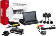 Czujniki parkowania - AMiO Zestaw czujników parkowania tft02 4,3" z kamerą hd-307-ir 4 sensory czarne"gold" - miniaturka - grafika 1