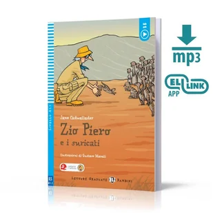 Zio Piero e i suricati książka + audio online A1.1 - Książki do nauki języka włoskiego - miniaturka - grafika 1