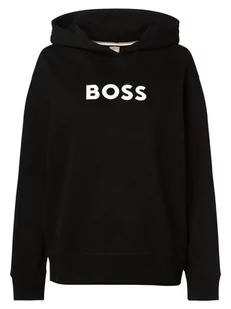 BOSS - Damska bluza z kapturem  C_Edelight_1, czarny - Bluzy damskie - miniaturka - grafika 1