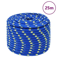Pasmanteria - vidaXL Linka żeglarska, niebieska, 12 mm, 25 m, polipropylen - miniaturka - grafika 1